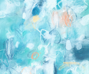 Contemporary abstract nature inspired artwork by fine artist Sara Richardson