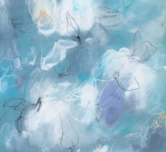 Contemporary abstract nature inspired artwork by fine artist Sara Richardson