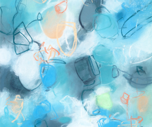 Modern contemporary abstract nature artwork and drawings Sara Richardson fine art
