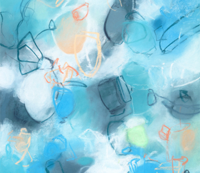 Modern contemporary abstract nature artwork and drawings Sara Richardson fine art