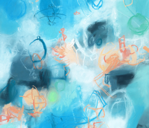 Abstract contemporary original mixed media artwork, drawings and paintings