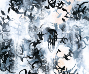 Abstract nature inspired plants and contemporary botanical artwork by Sara Richardson artist