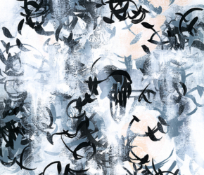 Abstract nature inspired plants and contemporary botanical artwork by Sara Richardson artist