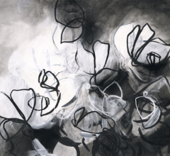Contemporary abstract botanical and nature inspired artwork by modern artist Sara Richardson
