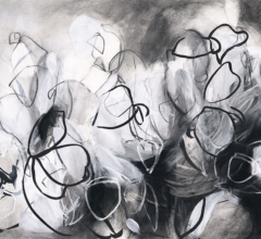 Contemporary abstract botanical and nature inspired artwork by modern artist Sara Richardson