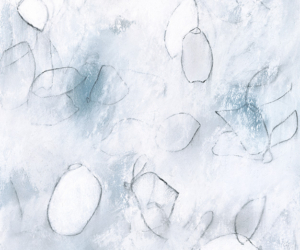 Float No.3<br/>
Mixed media on paper | <a href="https://www.shockandslaw.com/contact-richardson-fine-art" target="_blank" rel="noopener">inquire about this piece</a> Modern abstract floral artwork by fine artist Sara Richardson botanical inspired