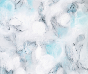 Float No.8<br/>
Mixed media on paper | <a href="https://www.shockandslaw.com/contact-richardson-fine-art" target="_blank" rel="noopener">inquire about this piece</a> Contemporary abstract botanic charcoal drawing by fine artist Sara Richardson