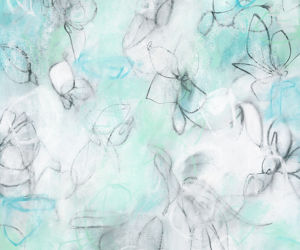 Float No.11<br/>
Mixed media on paper | <a href="https://www.shockandslaw.com/contact-richardson-fine-art" target="_blank" rel="noopener">inquire about this piece</a> Contemporary abstract botanic charcoal drawing by fine artist Sara Richardson