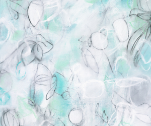 Float No.12<br/>
Mixed media on paper | <a href="https://www.shockandslaw.com/contact-richardson-fine-art" target="_blank" rel="noopener">inquire about this piece</a> Contemporary abstract botanic charcoal pastel art drawing by fine artist Sara Richardson