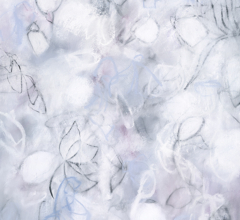 Float No.14 - Soft Lavender Suspension<br/>
Mixed media on 400gsm paper 18w x 24h in. Contemporary abstract botanic charcoal pastel art drawing by fine artist Sara Richardson