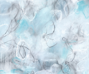 Float No.16<br/>
Mixed media on paper | <a href="https://www.shockandslaw.com/contact-richardson-fine-art" target="_blank" rel="noopener">inquire about this piece</a> Contemporary abstract botanic charcoal pastel art drawing paintings by fine artist Sara Richardson