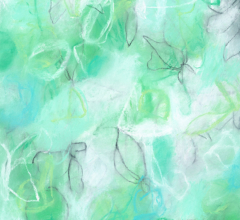 Float No.20 - Green Tensioned Suspension<br/>
Mixed media on 300gsm paper 15w x 20h in. Contemporary abstract botanic charcoal pastel art drawing paintings by fine artist Sara Richardson