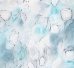 Float No.25 - Balanced Suspension<br/>
Mixed media on 400gsm paper 18w x 24h in. Contemporary abstract botanic charcoal drawing by fine artist Sara Richardson