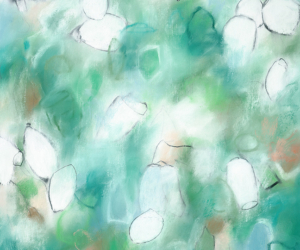 Float No.27<br/>
Mixed media on paper | <a href="https://www.shockandslaw.com/contact-richardson-fine-art" target="_blank" rel="noopener">inquire about this piece</a> Contemporary abstract botanic charcoal drawing artwork by fine artist Sara Richardson