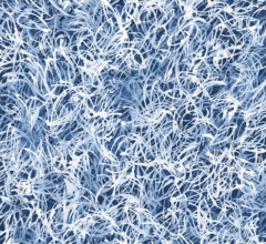 Blue Chiffon No.5<br />
Acrylic on stretched canvas 24w x 30h in. Contemporary abstract blue and white nature painting by fine artist Sara Richardson Blue Chiffon No.5 art curator fine art advisory
